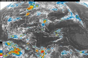 La presin generar lluvias intensas de 75 a 150 milmetros, acompaadas de tormentas elctricas en 