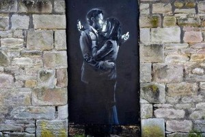 Banksy reconoci la autora del mural en su pgina de Internet y escribi al dueo del Broad Plain B