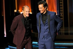 Woody Harrelson (i) y Matthew McConaughey competan en la categora de Mejor Actor de drama por su t