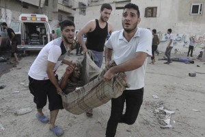 A lo largo de la jornada de hoy murieron otros 87 palestinos en ataques por tierra y aire contra dis
