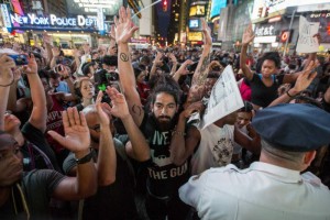 Las protestan han llegado a Times Square