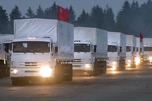 Los 262 camiones transportan, entre otras cosas, 400 toneladas de cereales, 100 toneladas de azcar,
