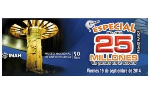 Lotera Nacional se une a fiesta por 50 aos del MNA En total se emitieron dos millones 400 mil