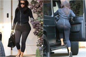 Kim Kardashian, en peligro de mostrar su trasero