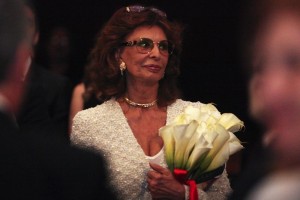 Sophia Loren en el concierto sinf�nico que se realiz� en honor a la actriz