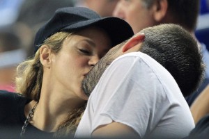 Ni la cantante ni el futbolista se mostraron t�midos a la hora de expresar su afecto el uno por el o