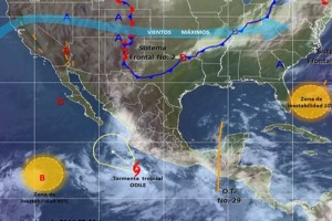 'Odile' genera lluvias en los estados del Pacfico centro y norte