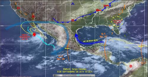 Las zonas de noreste, norte, as� como partes de occidente y centro del pa�s estar�n afectadas por un