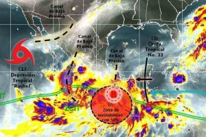 El fen�meno meteorol�gico se ubica a 555 kil�metros al suroeste de El Pocito y a 780 kil�metros al o