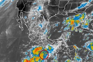 La zona de inestabilidad favorecer lluvias muy fuertes en sitios de Oaxaca y Guerrero, y fuertes en