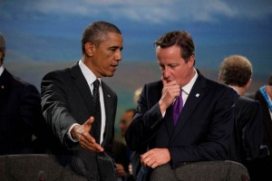 Previo a la inauguracin, Cameron y el presidente de Estados Unidos, Barack Obama, condenaron los as