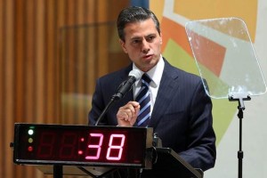 Ante la ONU, el presidente Enrique Pea Nieto advirti que los seres humanos son la causa de este fe