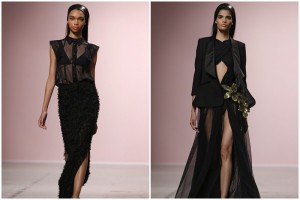 PASARELA. Una modelo presenta una creacin de la coleccin prt--porter primavera-verano de 2015 del diseado