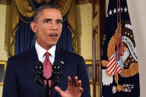 El presidente Barack Obama, ayer en un discurso a la nacin