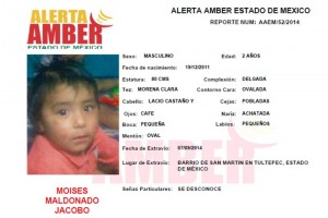 Activan Alerta Amber por menor en Tultepec Moiss Maldonado fue entregado por su madre a desconocidos, la mujer tiene retraso mental