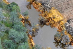 El derrame de t�xicos afect� los r�os Sonora y Bacanuchi