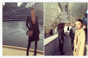 IMPECABLE. La ex de Orlando Bloom se atrevi a usar un escote casi hasta el obligo al puro estilo de los aos 7