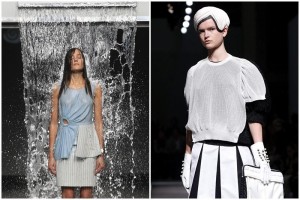 PROPUESTA. En la primera imagen, una modelo desfila para la diseadora Pepa Salazar en la celebracin de El Ego