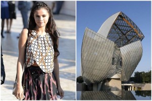 LLAMATIVO. Reluciente bajo el sol de la maana en el oeste parisino, con rozagantes paneles de concreto blanco