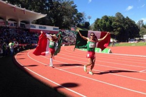 Mxico hace el 1-2 en 10 mil metros varonil Juan Luis Barrios y Juan Carlos Romero celebran
