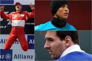 Schumacher , Cristiano y Messi, los deportistas ms buscados.