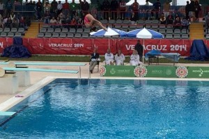 El oro fue para la mexicana con 279.30 puntos. 