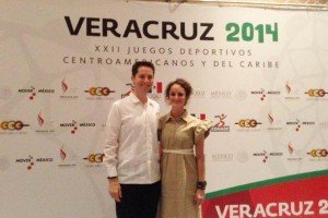 Esteban Gonz�lez y Alejandra Gonz�lez responsable de la ceremonia inaugural 