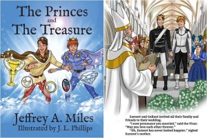 En el libro, los protagonistas tratan de rescatar a una princesa pero ellos terminan enamorndose