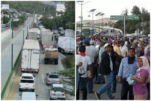 Las filas de automviles alcanzaron un par de kilmetros tanto en la direccin Mxico-Acapulco como 