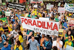 Marchan miles en Brasil contra la corrupcin