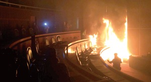 CETEG incendia Congreso y destroza oficina de la SEP