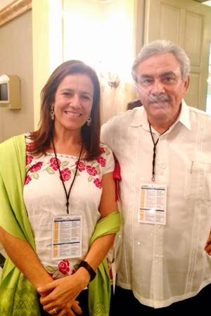 Margarita Zavala coincidi en Mrida con el ex gobernador de Jalisco, Alberto Crdenas