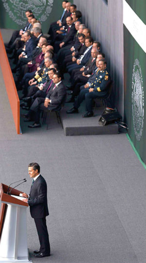 En Palacio Nacional, el presidente Enrique Pea Nieto present una estrategia para combatir la inseg