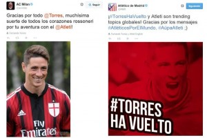 Milan y Atltico de Madrid adelantaron el regreso del 'Nio' a Madrid en sus redes sociales. 