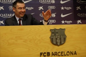 Josep Mara Bartomeu en conferencia de prensa