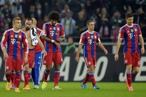 Los jugadores estn cabizbajos despus de perder un partido en la Bundesliga