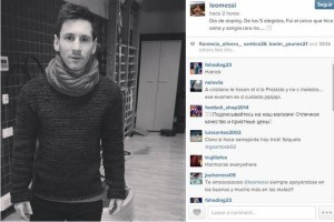 El futbolista argentino public una imagen de l tras realizar los exmenes de antidoping 