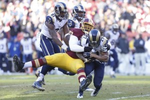 Los Rams no dejaron hacer nada a los Redskins