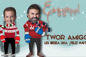 Mijares y Emmanuel desearon Feliz Navidad a sus seguidores en las redes sociales a trav�s de un dive