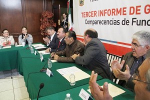 El secretario del Trabajo y Previsi�n Social estatal compareci� ante la Comisi�n del ramo en el Cong