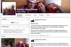 Hiplito Mora estrena cuenta de Facebook