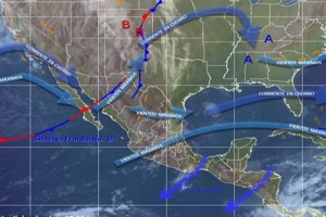 El frente fro 19 contina afectando al norte y noreste de Mxico