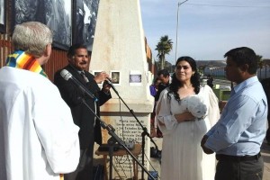 El sacerdote catlico Dermont Rodgers y el ministro de la Iglesia Metodista de Mxico, Guillermo Nav