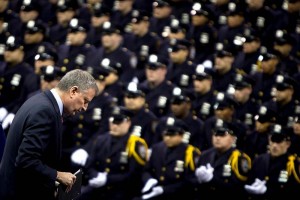 En la ceremonia de inauguracin, en el foro del Madison Square Garden, las rechiflas para De Blasio 