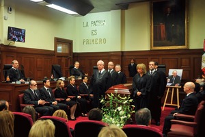 Rinde Corte homenaje al ministro Sergio Valls