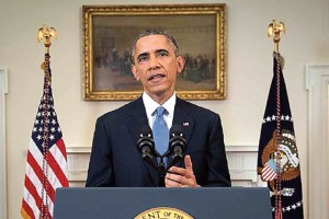 El presidente estadounidense Barack Obama anuncia desde la Casa Blanca su decisin de restablecer la