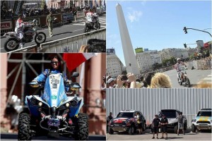 La Plaza de Mayo porte�a celebr� la largada simb�lica del rally Dakar 
