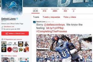 La cuenta oficial de Twitter de los Leones se burla de los Vaqueros