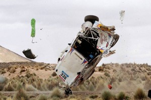 Testigos aseguran que fueron entre 8 y 9 giros que dio el b�lido en el aire. 