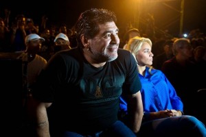 Maradona graba captulos de su programa 